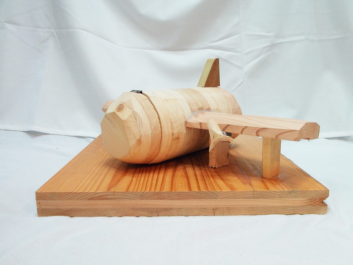 写真:世界にはばたけ われらの飛行木(ひこうき)